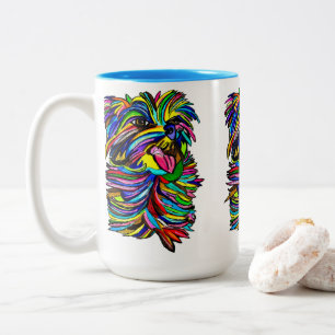 Taza Bicolor Yorkie Love Mug