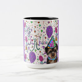 Taza Bicolor Yorkie Poo