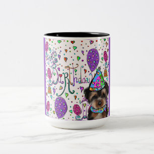 Taza Bicolor Yorkie Poo