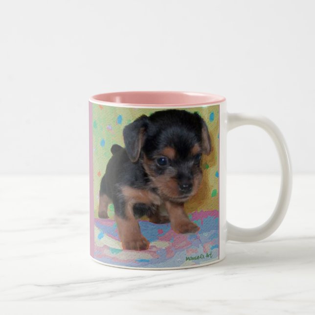 Taza Bicolor Yorkshire Terrier Mug (Derecha)