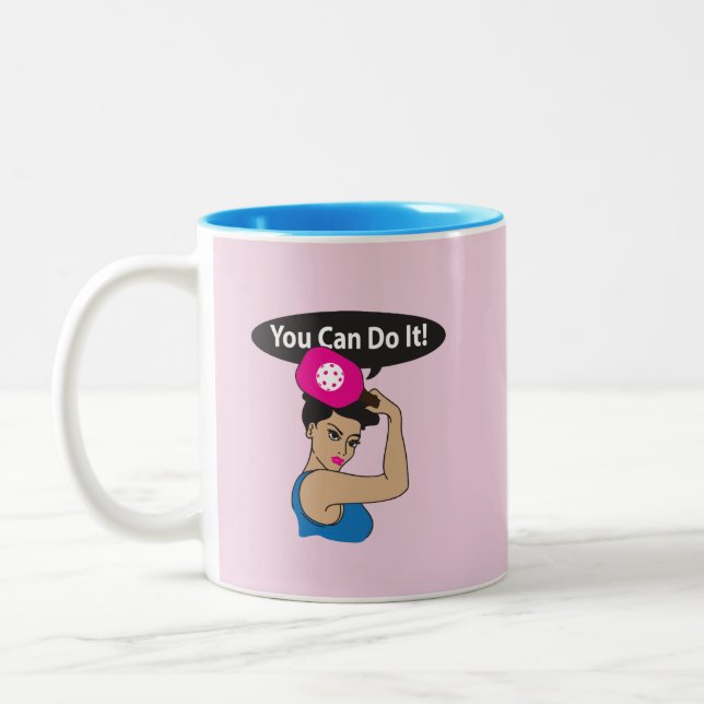Taza Bicolor You Can Do It. Rosie Pickleball (L) (Izquierda)