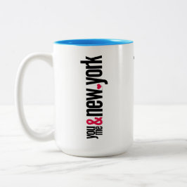 Taza Bicolor You Me & NY 15oz Classic Coffee Mug Gift
