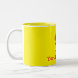 Taza Bicolor Yurt Living And Vacations Coffee Mug
