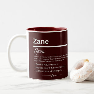 Taza Bicolor Zane Nombre Personalizado