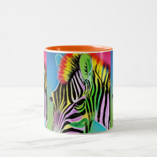 Taza Bicolor Zany Zebra