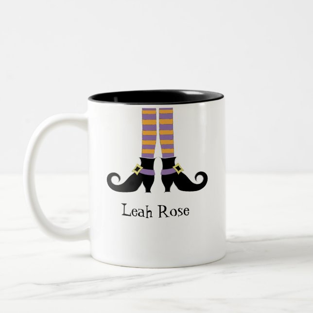 Taza Bicolor Zapatos de bruja caprichosa (Izquierda)