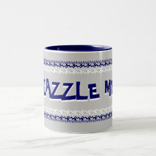 Taza Bicolor Zazzle Me Blue Mug