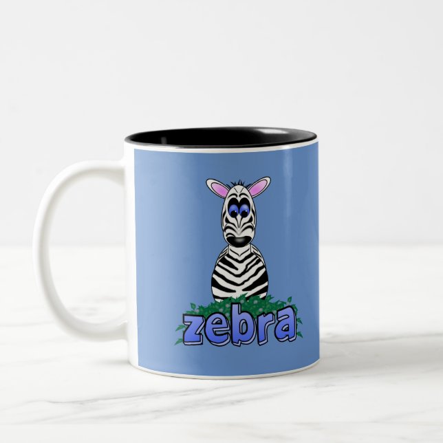 TAZA BICOLOR ZEBRA (Izquierda)