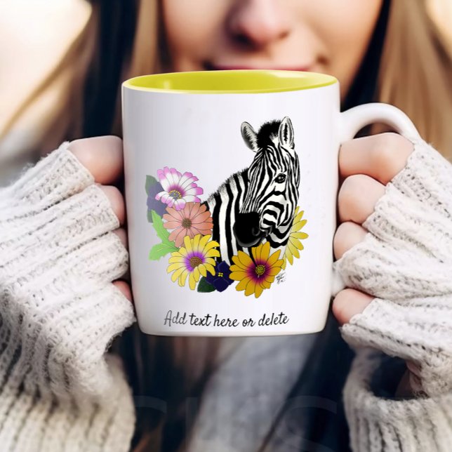 Taza Bicolor Zebra Daisies Blue (Subido por el creador)