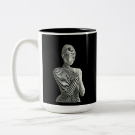 Taza Bicolor Zebra Woman