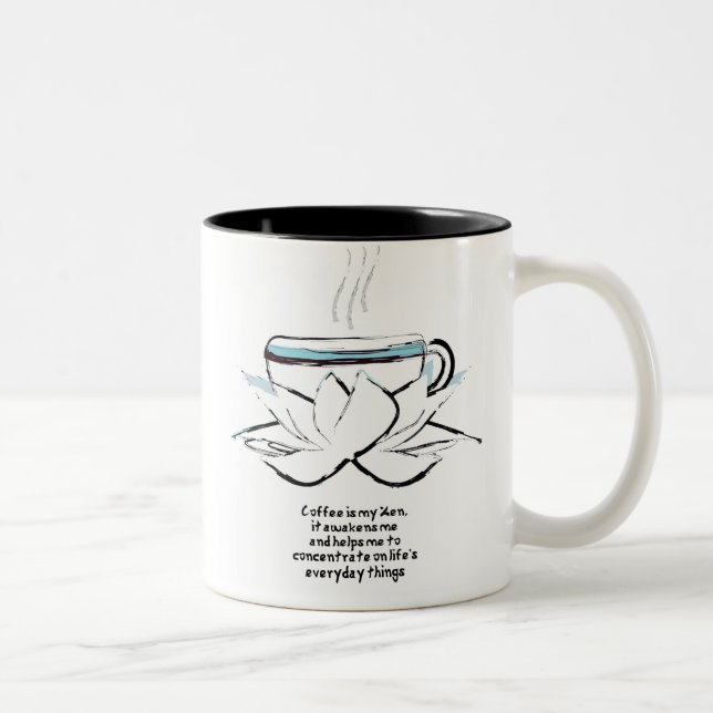 Taza Bicolor zen del café (Derecha)