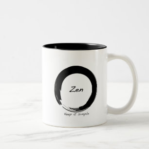 Taza Bicolor Zen: Manténganlo simple
