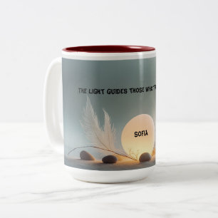 Taza Bicolor Zen Serenity Minimalist spiritual 15oz Mug