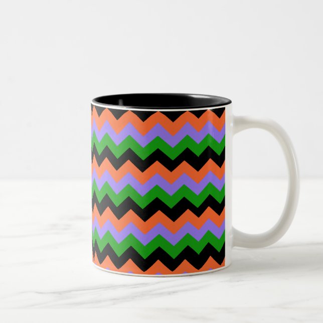 Taza Bicolor Zig Zag Halloween Mug (Derecha)
