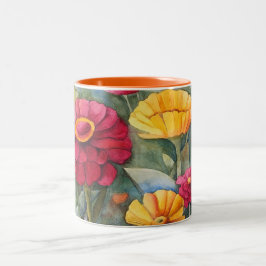 Taza Bicolor Zinnia Mug con dos puntas