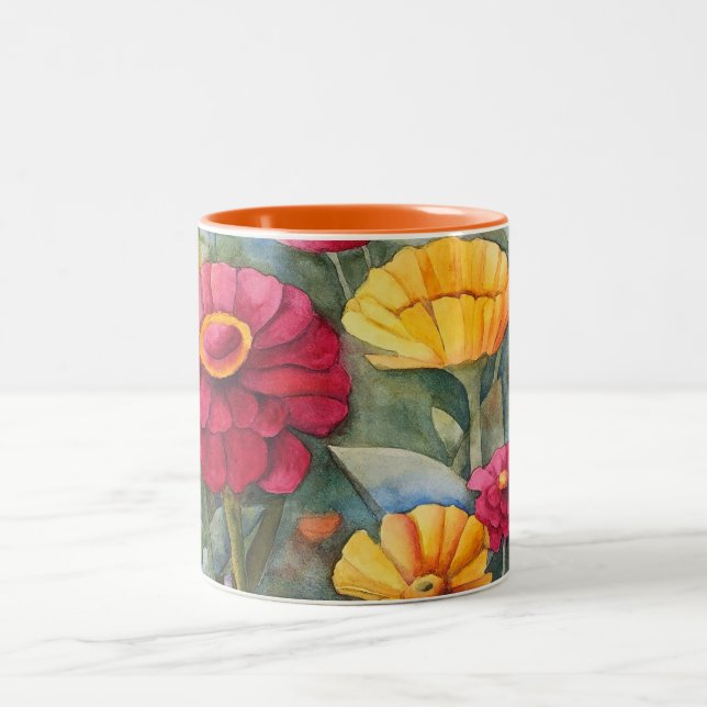 Taza Bicolor Zinnia Mug con dos puntas (Centro)