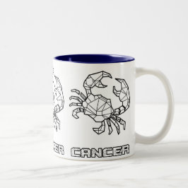 Taza Bicolor Zodiac Rótulo Mug: Cáncer