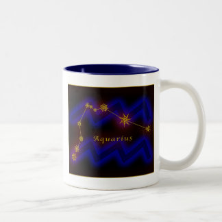 Taza Bicolor Zodiaco - acuario
