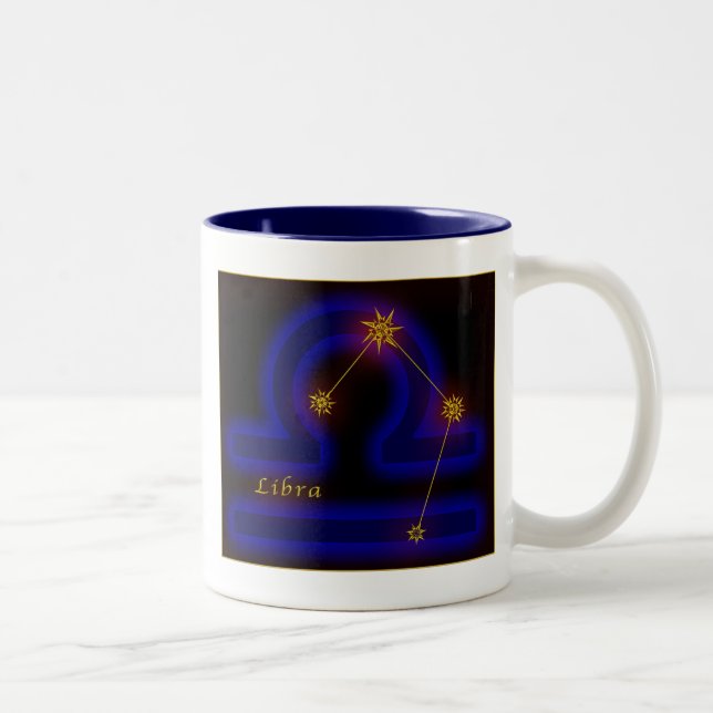 Taza Bicolor Zodiaco - libra (Derecha)