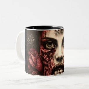 Taza Bicolor Zombie Babe 02