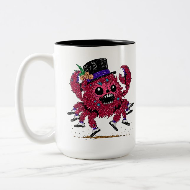 Taza Bicolor Zombie de cangrejo de zapatos blandos (Izquierda)