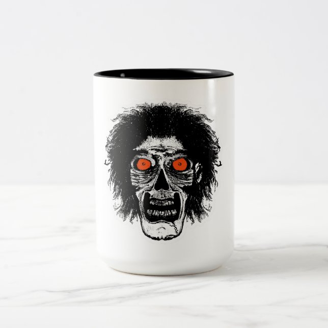 Taza Bicolor ZOMBIE Ojos Naranjas (Centro)