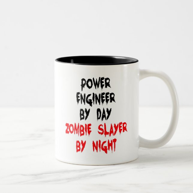 Taza Bicolor Zombie Slayer Power Engineer (Derecha)