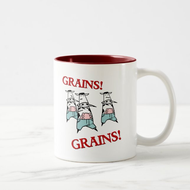 Taza Bicolor Zombis de la vaca (Derecha)