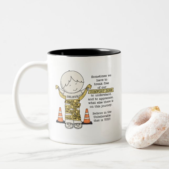 Taza Bicolor Zona de confort (Con donut)