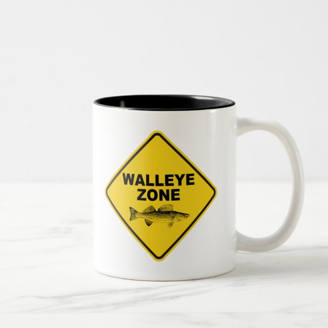 Taza Bicolor Zona de pesca de Walleye (Derecha)