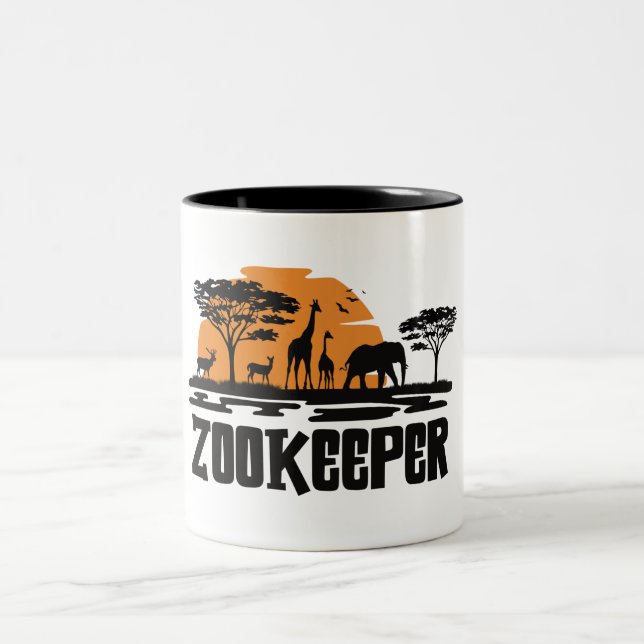 Taza Bicolor Zookeeper, Zoo Keeper (Centro)