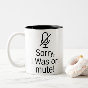 Taza Bicolor Zoom/Equipos Lamentamos haber estado en una videol