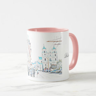 Taza Bielorrusia Б е л а р у с~ Grodno Hrodna Sketch Mu