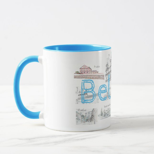 Taza Bielorrusia Minsk Brest Architecture Coffee Mug Cu (Izquierda)
