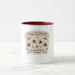 Taza Bienvenida personalizada de Halloween para familia