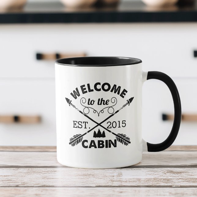 Taza Bienvenido a la Cabina | Casa de campo rústica (Subido por el creador)