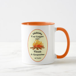 Taza Bienvenido a la cita del malvavisco de los amigos 