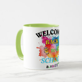 Taza Bienvenido de vuelta a la escuela Mug - regalo edu