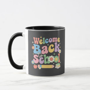 Taza Bienvenido de vuelta al colegio primer día de cole