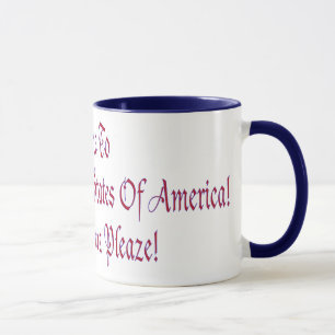 Taza Bienvenidos a los Estados Unidos de Policía Unidos