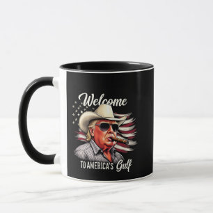 Taza Bienvenidos al Golfo de Estados Unidos, Trump, el 