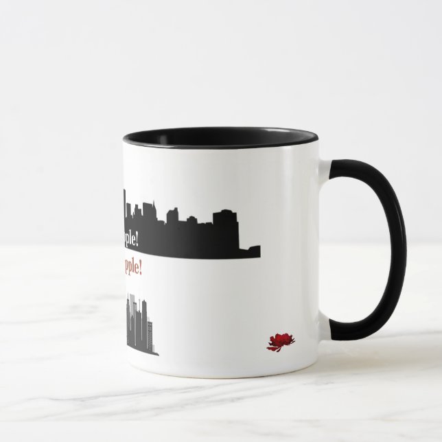 Taza Big Apple! Mini-apple! 11-oz Ceramic mug (Derecha)