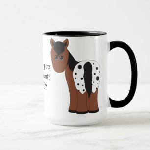 Taza Big Butt Appaloosa Horse Mug