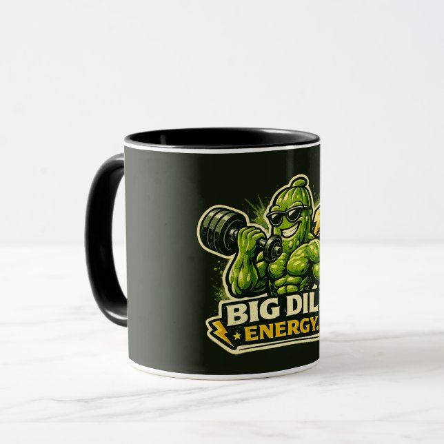 Taza Big Dill Energy - Amantes de la Comida (Anverso izquierdo)