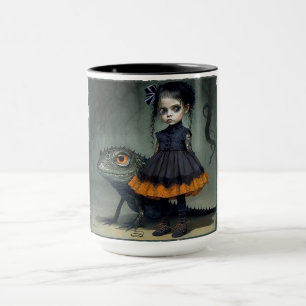 Taza Big Eyes Mug, Chica del Gótico pop