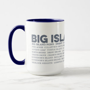 Taza Big Island Pond New Hampshire Coffee Mug