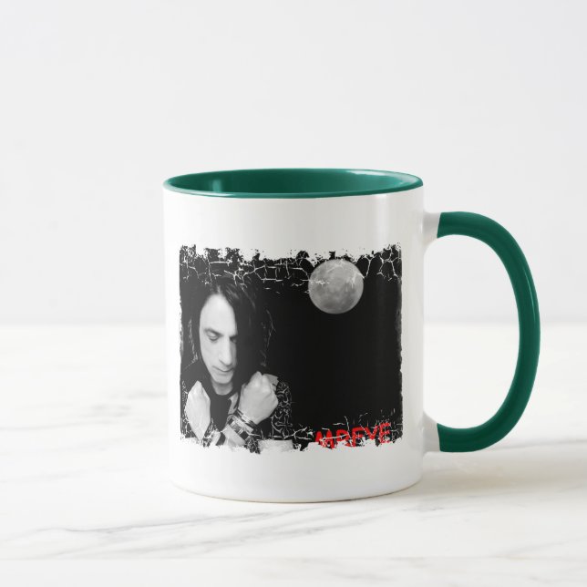 Taza Big Moon Molesto Ringer de borde Mug (Derecha)