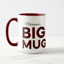 Taza Big Mug de Brown | Enorme Mug | Nombre personaliza