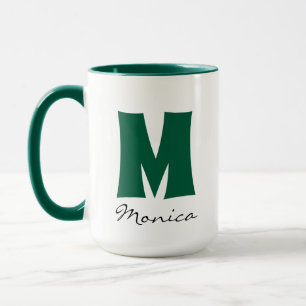 Taza Big Mug   Enorme Mug   Monograma de nombre persona