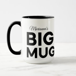Taza Big Mug | Enorme Mug | Nombre personalizado de scr